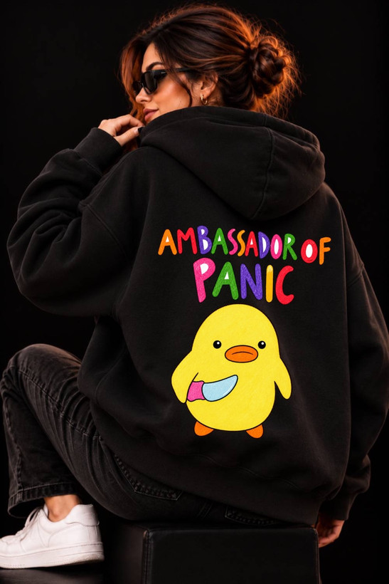 هودی پینترستی-جنس دورس 3 نخ کرکی -فری سایز مناسب 32 تا 48